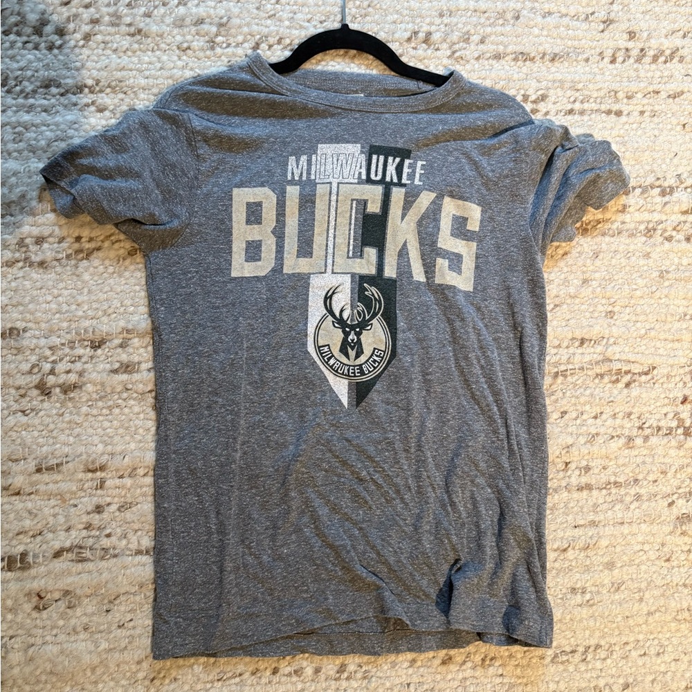 Milwaukee Bucks NBA Gray T-Shirt